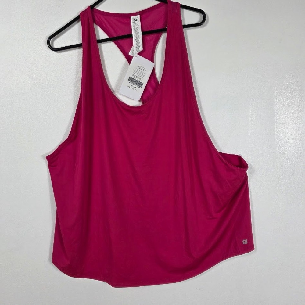 Fabletics Racerback Tank Top Magenta Athletic Workout Gym Activewear Women